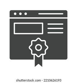 Page Quality icon vector image. Can also be used for Search Engine Optimization. Suitable for mobile apps, web apps and print media.