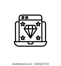 Icono de Calidad de página en vector. Logotipo