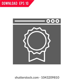 Page quality vector icon
