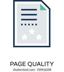 Page Quality Vector Icon 