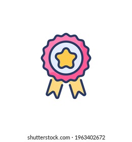 Page Rank Badge icon in vector. Logotype