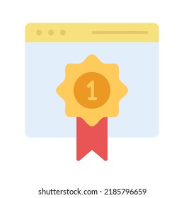 Page Rank icon vector image. Can also be used for Search Engine Optimization. Suitable for mobile apps, web apps and print media.