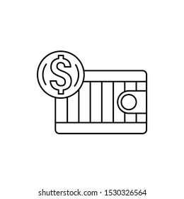 Page, report, business icon. Element of cash machine