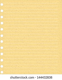 A page ripped off from the notebook.