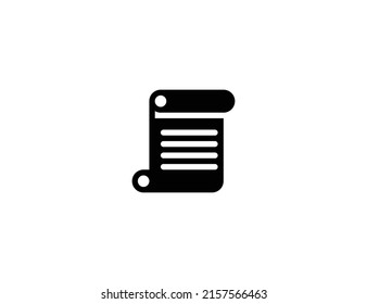 Icono de ilustración vectorial aislada de desplazamiento de página. Icono de ilustración del emoji de desplazamiento de página