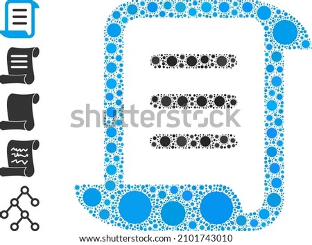 Page scroll mosaic icon. Vector mosaic designed from random virus icons. Infection mosaic page scroll icon and similar icons. Page scroll mosaic for breakout templates.