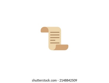 Page Scroll Vector Isolated Emoticon. Page Scroll Icon