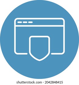 Page Security Isolated Vector icon which can easily modify or edit

