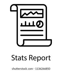 Page showing graphs, bars an analysing the icon for statistical report