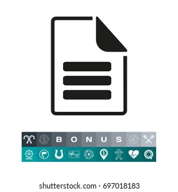 Page simple icon