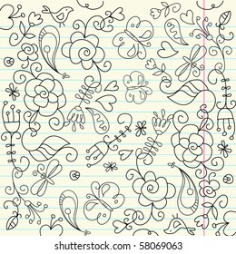 Página de un cuaderno de bocetos