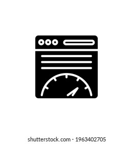 Page Speed Icon in Vektorgrafik. Logotyp
