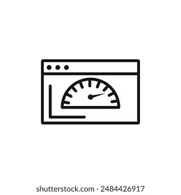 Page speed icon vector set collection for web