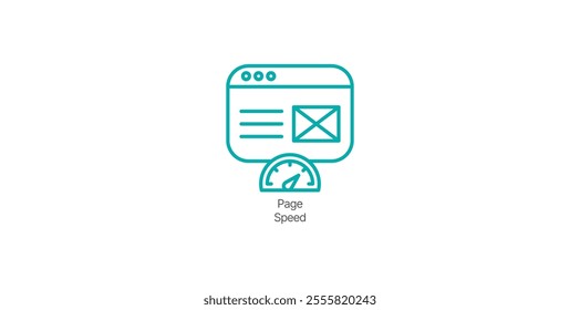 Page Speed Icon – Website Performance and Optimization Design