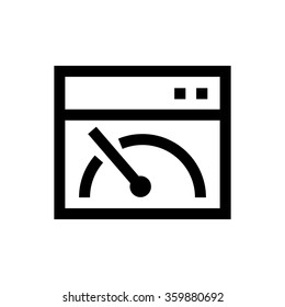 Page speed line icon. Pixel perfect fully editable vector icon suitable for websites, info graphics and print media.