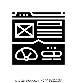 page speed seo glyph icon vector. page speed seo sign. isolated symbol illustration