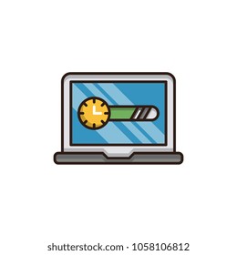Page speed vector icon