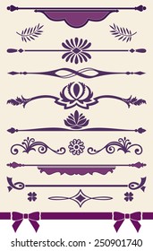 Page or text dividers and decorations