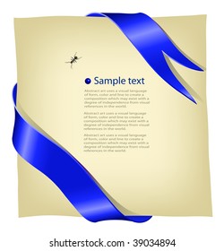 Page for text.  Vector illustration.