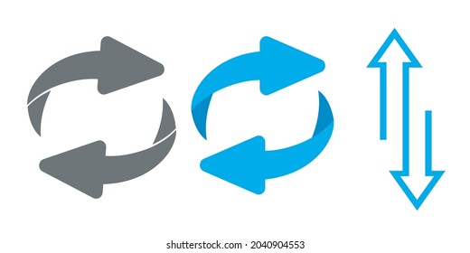 Page Turn Or Back Arrow Flat Vector Set