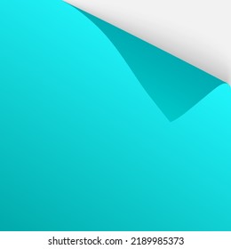 La página se burla. Hoja cuadrada azul de papel