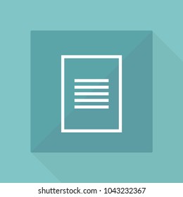 Page vector line icon