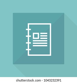 Page vector line icon
