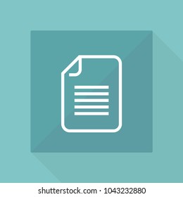 Page vector line icon
