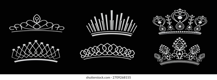 Ilustración de Vectores de corona de concurso. Vector