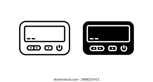 Pager icon set. for mobile concept and web design. vector illustration on white background