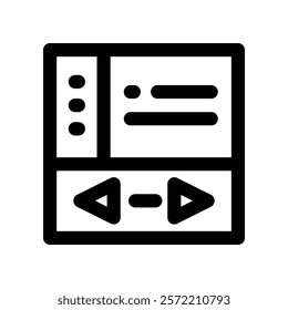 pager icon. vector line icon for your website, mobile, presentation, and logo design.