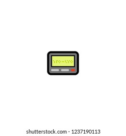 Pager vector isolated flat icon