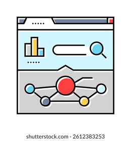 pagerank seo color icon vector. pagerank seo sign. isolated symbol illustration