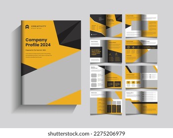 pages brochure company profile business brochure bifold annual report booklet design a4 size with bleed . 