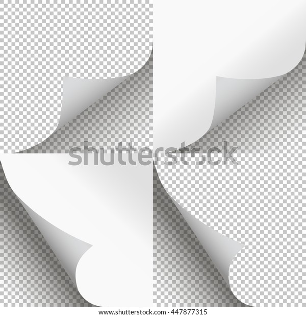 Pages curl\
set stylish illustration vector\
design