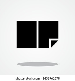 Pages Icon with Gray Shadow