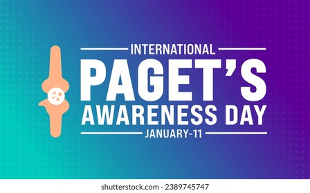 Paget's Awareness Day background design template use to background, banner, placard, card, book cover,  and poster design template with text inscription and standard color. vector illustration.