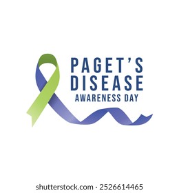Pagets Awareness Day vector design template good for celebration usage. Pagets Awareness Day design. vector ribbon. flat design. eps 10.