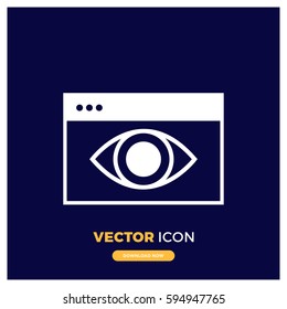 pageviews vector icon illustration
