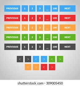 Pagination bar. Website Element. Vector illustration