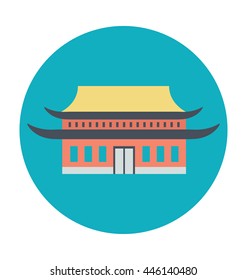 Pagoda Colored Vector Illustration