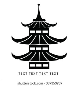 Pagoda icon or logo
