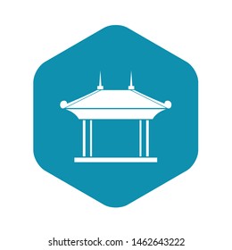 Pagoda icon. Simple illustration of pagoda vector icon for web