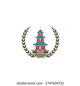 pagoda icon vector illustration design 