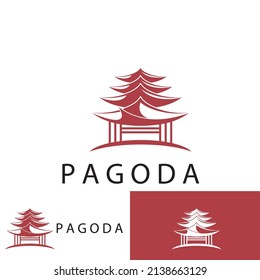 pagoda icon vector illustration template design