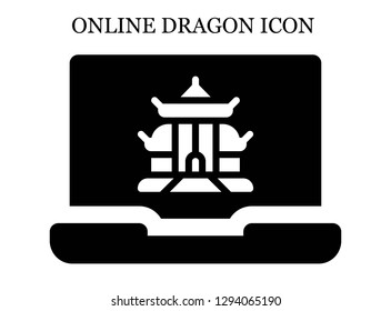 Pagoda search icon. Editable Pagoda search icon for web or mobile.