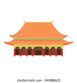 Pagoda temple icon. Cartoon illustration of pagoda temple vector icon for web