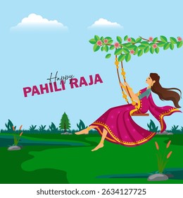 Pahili Raja marks the first day of Raja Parba, a vibrant festival celebrated in Odisha, India.