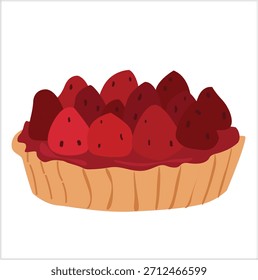 Pai-Kuchen. Perfekt rote Kirschtorte mit einer süßen Fruchtfüllung