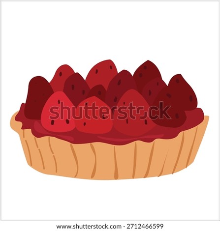 pai cake. Perfectly Red Cherry Pie with a Sweet Fruit Filling